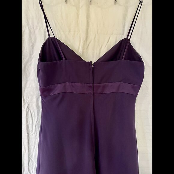 High-waist, Plum Cocktail Dress - Picture 3 of 3
